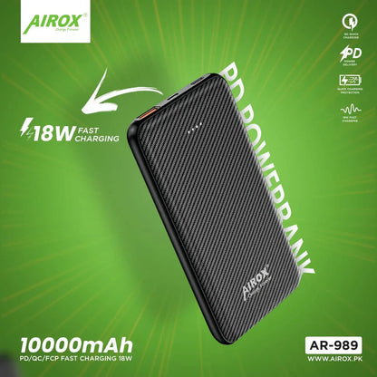 Airox Fast 3.0 18 Watt Fast Charging 10000 Mah Power Bank