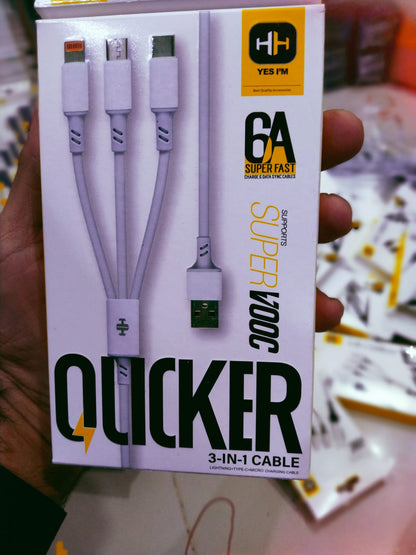 HH Quicker 3 IN 1 Data Cable