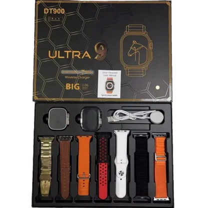 DT900 Ultra Smart Watch With 7 Straps